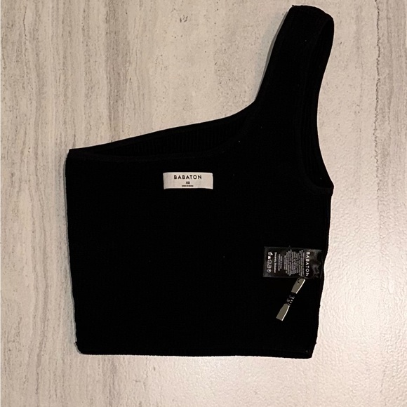 🖤 reduced! Babaton ribbed off the shoulder tank - Picture 3 of 4